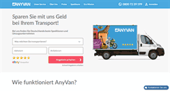 Desktop Screenshot of anyvan.de